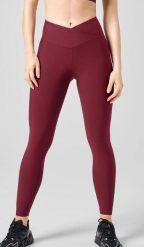 Legginsy Casall Overlap High Waist Tights. Czerwone legginsy damskie Casall, l, bez wzorów. Za 315.50 zł.