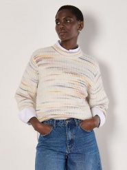 Apricot Sweter w kolorze białym rozmiar: L. Białe swetry klasyczne damskie Apricot, l, ze splotem, bez kołnierzyka. Za 104.89 zł.