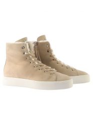 Högl Skórzane sneakersy "Teddy" w kolorze beżowym rozmiar: 36. Brązowe obuwie sportowe damskie Högl, z wełny, za kostkę, bez zapięcia. Za 338.21 zł.