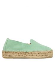 Manebi Espadryle R 7.7 D0 Zielony. Zielone espadryle damskie Manebi, bez wzorów, ze skóry, bez obcasa. Za 399.99 zł.