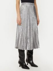 Gap Spódnica plisowana 587128-00 Srebrny Regular Fit. Szare spódnice damskie GAP, l, bez wzorów, z syntetyku. Za 259.99 zł.