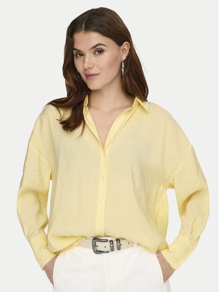 ONLY Koszula Zazima 15272523 Żółty Regular Fit. Żółte koszule damskie Only, xs, bez wzorów, z syntetyku, bez kołnierzyka, bez ramiączek. Za 134.99 zł.