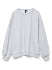 Vero Moda Bluza w kolorze szarym rozmiar: XL. Szare bluzy damskie Vero Moda, xl, bez wzorów, z bawełny, bez kaptura. Za 114.45 zł.