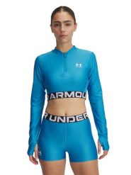 Under Armour Koszulka sportowa w kolorze niebieskim rozmiar: S. Niebieskie koszulki sportowe damskie Under Armour, s, bez wzorów, z materiału, bez ramiączek, outdoorowe. Za 114.71 zł.