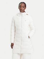 Guess Kurtka zimowa V4YL05 WF3X0 Kremowy Regular Fit. Białe kurtki damskie Guess, na zimę, m, z aplikacjami, z syntetyku, bez kaptura. Za 694.99 zł.