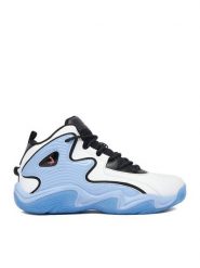 SHAQ Buty do koszykówki EO-DEVASTATOR 3.0 AQ95078B-WL Biały. Białe buty sportowe chłopięce Shaq, ze skóry, bez zapięcia. Za 279.99 zł.