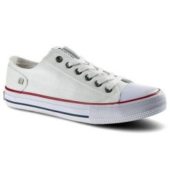 Białe Trampki Big Star Damskie Stylowe Półbuty. Białe trampki damskie Big Star, bez wzorów, z gumy, bez zapięcia. Za 109.00 zł.