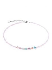 COEUR DE LION Naszyjnik z kryształami Swarovski - dł. 42 cm rozmiar: onesize. Szare naszyjniki damskie COEUR DE LION, z kryształem, srebrne. Za 295.86 zł.