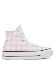 Converse Trampki Chuck Taylor All Star Lift Platform Gingham A13663C Różowy. Czerwone trampki damskie Converse, bez wzorów, z materiału, bez zapięcia. Za 279.99 zł.