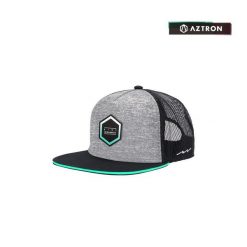 Czapka z daszkiem Aztron Hex Grey Logo. Szare czapki z daszkiem damskie AZTRON, bez wzorów, z bawełny. Za 45.99 zł.