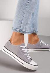 Szare Trampki Focused. Szare trampki damskie Renee, bez wzorów, bez zapięcia. Za 44.99 zł.