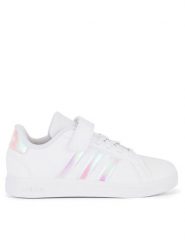 Adidas Sneakersy GRAND COURT 2.0 EL IE3851 Biały. Białe buty sportowe dziewczęce Adidas, bez wzorów, z materiału, bez zapięcia. Za 169.99 zł.