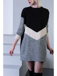 LA Angels Sukienka dzianinowa w kolorze czarno-szarym rozmiar: XL. Czarne sukienki damskie LA Angels, bez wzorów, z dzianiny, bez ramiączek. Za 173.99 zł.