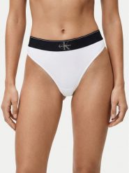 Calvin Klein Underwear Stringi LV00QF8813 Biały. Białe stringi Calvin Klein Underwear, bez wzorów, z syntetyku. Za 89.99 zł.