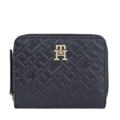 Portfel Tommy Hilfiger. Czarne portfele damskie Tommy Hilfiger, bez wzorów. Za 239.99 zł.