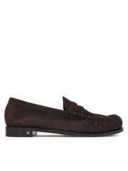 Max Mara Lordsy Sponda 2624526031 Brązowy ciemny. Brązowe półbuty damskie Max Mara, bez wzorów, ze skóry, bez obcasa, bez zapięcia. Za 2,764.00 zł.
