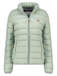 Geographical Norway Kurtka pikowana "Atikolor" w kolorze jasnozielonym rozmiar: XL. Zielone kurtki damskie Geographical Norway, xl, bez wzorów, bez kaptura. Za 158.47 zł.