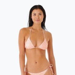 Góra od stroju kąpielowego Rip Curl Classic Surf Sliding Tri 281. Czerwone bikini Rip Curl, bez wzorów. Za 56.99 zł.