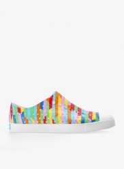 Buty lifestyle Native Jefferson Sugarlite Print. Białe obuwie trekkingowe damskie Native Shoes, z gumy, bez zapięcia. Za 249.99 zł.