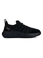 Geox Sneakersy "Oliviera" w kolorze czarnym rozmiar: 39. Czarne obuwie sportowe damskie Geox, z materiału, bez zapięcia. Za 285.49 zł.