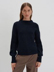 Someday Sweter w kolorze granatowym rozmiar: 38. Niebieskie swetry klasyczne damskie someday., bez kołnierzyka. Za 166.88 zł.