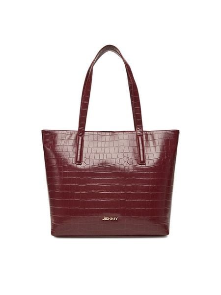 JENNY Torebka C-JEN-L-011-08 Bordowy. Czerwone shopper bag Jenny, z materiału, bez dodatków. Za 149.99 zł.