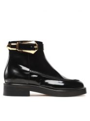 Alberta Ferretti Botki 22251A6104 8005 Czarny. Czarne botki damskie Alberta Ferretti, ze skóry, bez obcasa, na płaskiej podeszwie, bez zapięcia. Za 4,379.00 zł.