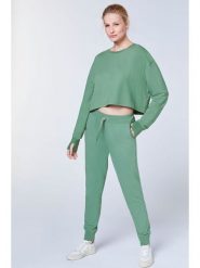 Detto Fatto Spodnie dresowe w kolorze zielonym rozmiar: L. Zielone spodnie dresowe damskie Detto Fatto, l, bez wzorów, z dresówki. Za 113.99 zł.