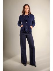 Perfect Cashmere Kaszmirowy kardigan "Mila" w kolorze granatowym rozmiar: M. Niebieskie kardigany damskie Perfect Cashmere, m, bez wzorów, z kaszmiru. Za 630.99 zł.