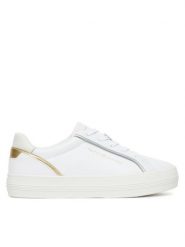 Tommy Hilfiger Sneakersy Essential Vulc Sneaker FW0FW08757 Biały. Białe obuwie sportowe damskie Tommy Hilfiger, ze skóry, bez zapięcia. Za 299.99 zł.