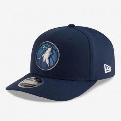 Czapka z daszkiem New Era NBA 970SS Timberwolves - 60755426. Niebieskie czapki z daszkiem damskie New Era, bez wzorów. Za 171.35 zł.