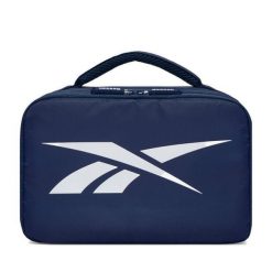 Kosmetyczka Reebok. Niebieskie kosmetyczki damskie Reebok, bez wzorów, z materiału. Za 79.99 zł.