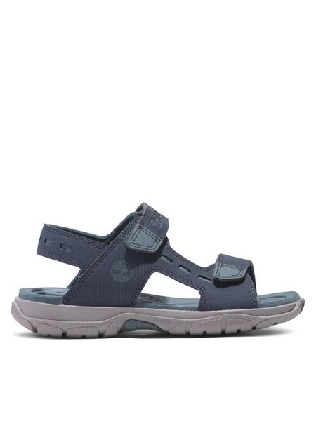 Timberland Sandały Moss Jump 2 Strap Sandal TB0A66RSL791 Granatowy. Niebieskie sandały chłopięce Timberland, ze skóry, bez zapięcia. Za 168.99 zł.