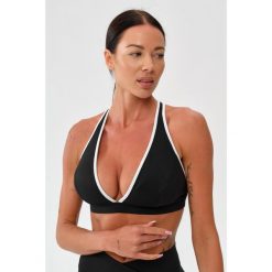 Stanik sportowy fitness Rough Radical Mocha Active Sports Bra. Czarne biustonosze sportowe damskie ROUGH RADICAL, bez wzorów. Za 139.90 zł.