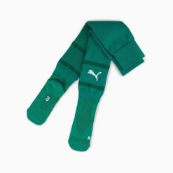 Skarpety piłkarskie unisex Puma TEAMFINAL zielone 70574605 rozmiar 39-42. Zielone skarpetki damskie Puma, bez wzorów. Za 81.47 zł.