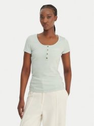 Guess T-Shirt GUESS x NORTH SAILS W6GP01 K2658 Zielony Regular Fit. Zielone t-shirty damskie Guess, s, z aplikacjami, z syntetyku, bez kołnierzyka. Za 279.99 zł.