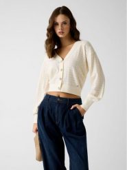 Guess Sweter 183081 Kremowy Classic Fit. Białe swetry klasyczne damskie Guess, m, bez kołnierzyka. Za 434.99 zł.