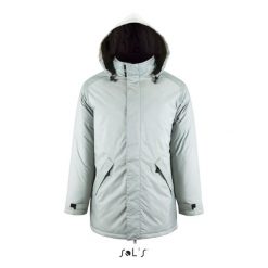 Parka Sol's Robyn. Szare parki damskie SOL'S, m, z polaru, bez kaptura. Za 210.00 zł.