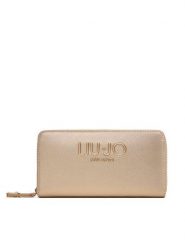Liu Jo Portfel Ecs Xl Zip Around AF5170 E0087 Złoty. Żółte portfele damskie Liu Jo, bez wzorów, ze skóry. Za 269.99 zł.