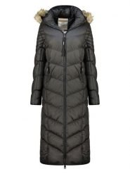 Canadian Peak Płaszcz zimowy "Capucineak" w kolorze czarnym rozmiar: XL. Czarne płaszcze damskie Canadian Peak, na zimę, xl, bez wzorów, z puchu, bez kaptura. Za 379.44 zł.