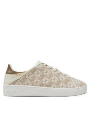 MICHAEL Michael Kors Sneakersy Jenny Lace Up 43T4JNFS1B Beżowy. Brązowe obuwie sportowe damskie MICHAEL Michael Kors, ze skóry, bez zapięcia. Za 399.99 zł.