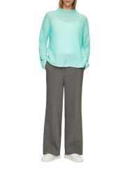 S.Oliver Sweter w kolorze turkusowym rozmiar: 36. Niebieskie swetry klasyczne damskie S.Oliver, s, prążkowane, bez kołnierzyka. Za 173.99 zł.