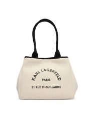 KARL LAGERFELD Torebka B1W50010 Beżowy. Brązowe shopper bag KARL LAGERFELD, bez wzorów, z materiału, bez dodatków. Za 549.99 zł.