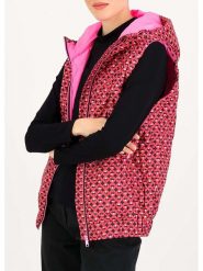 Blutsgeschwister Kamizelka pikowana w kolorze różowo-czarnym rozmiar: L. Różowe kamizelki damskie Blutsgeschwister, l, bez wzorów, bez kaptura. Za 170.07 zł.