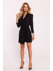 Made of emotion Kombinezon w kolorze czarnym rozmiar: XL. Czarne kombinezony damskie Made Of Emotion, xl, bez wzorów, bez kołnierzyka, bez ramiączek. Za 289.88 zł.