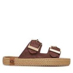 Espadryle Bohonomad. Brązowe espadryle damskie Bohonomad, bez wzorów, bez obcasa. Za 299.99 zł.