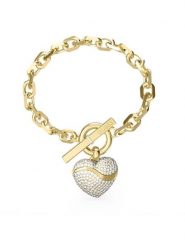 Guess Bransoletka JUBB0449 6JW Złoty. Żółte bransoletki damskie Guess, metalowe. Za 219.99 zł.