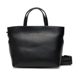 Torebka Tommy Hilfiger. Czarne torebki klasyczne damskie Tommy Hilfiger, bez dodatków. Za 459.99 zł.