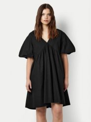 Noisy May Sukienka letnia Chiara 27030317 Czarny Loose Fit. Czarne sukienki damskie Noisy may, bez wzorów, z bawełny, bez ramiączek. Za 119.99 zł.