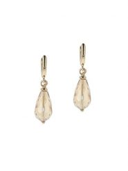 Otazu Pozłacane kolczyki-kreole z kryształami rozmiar: onesize. Żółte kolczyki damskie Otazu, z kryształem, pozłacane. Za 86.99 zł.